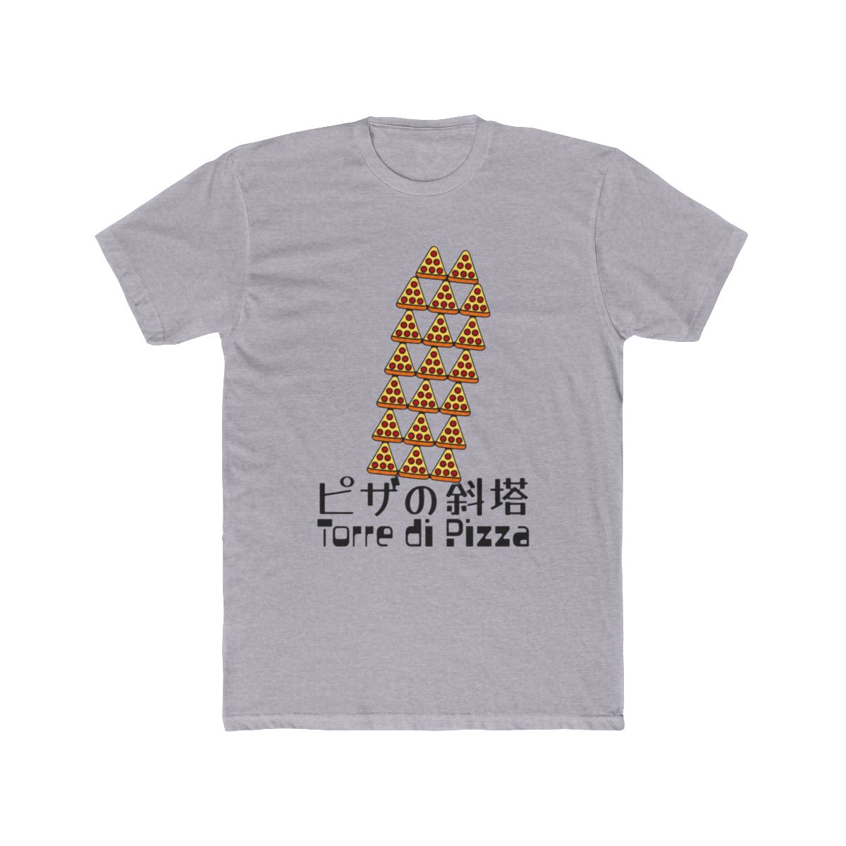 Torre di Pizza Tower of Pizza Slices Funny Food T Shirt