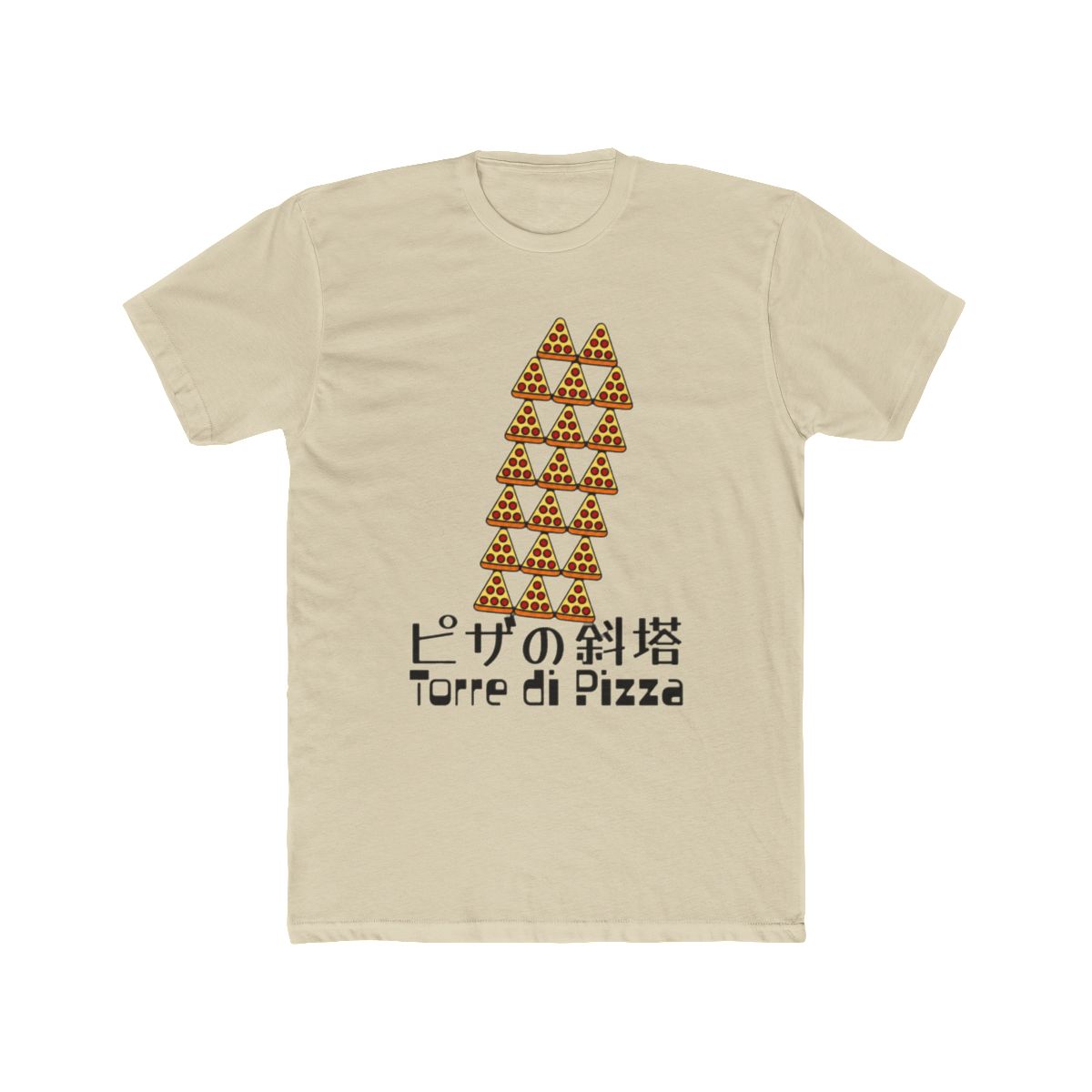 Torre di Pizza Tower of Pizza Slices Funny Food T Shirt