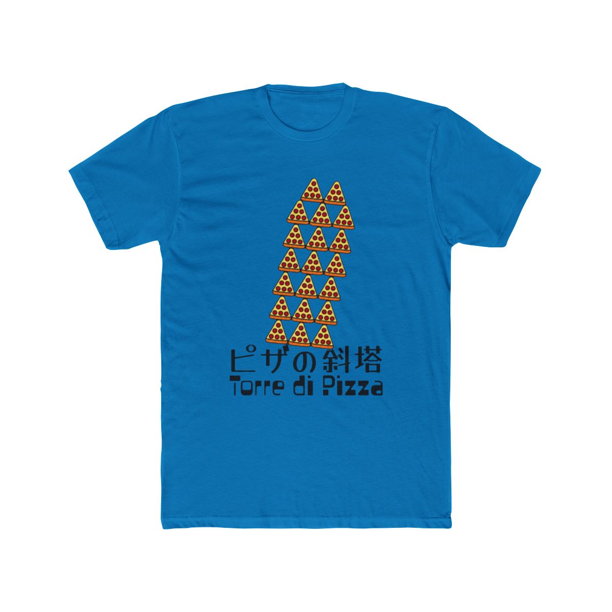Torre di Pizza Tower of Pizza Slices Funny Food T Shirt - alternate angle 3, merchandise