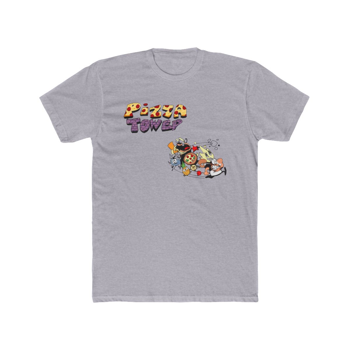 Droomdy Pizza Tower Merch T Shirt Men Women Classic Short Sleev Top Tee M Black
