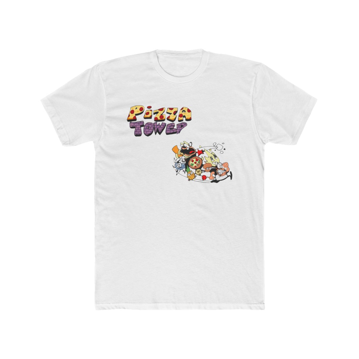 Droomdy Pizza Tower Merch T Shirt Men Women Classic Short Sleev Top Tee M Black