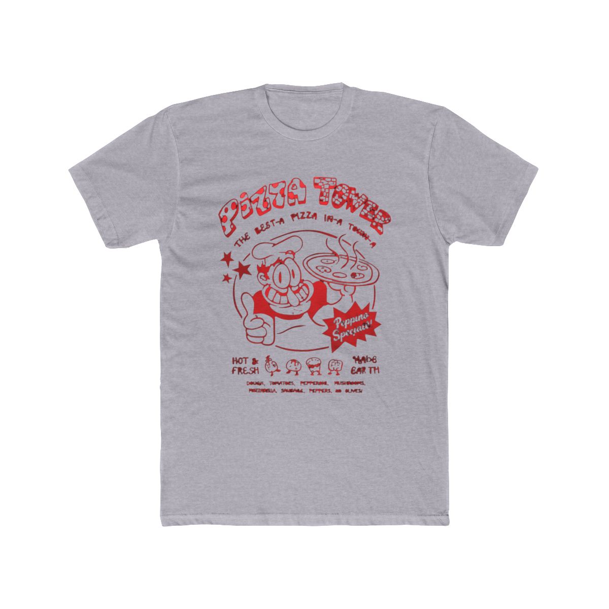 Pizza Tower Peppino Preto Anime Camiseta Simples, Espaguete, 7 Especial Convidado T Shirt, Roupas de grife, Novo, Tops Camisetas