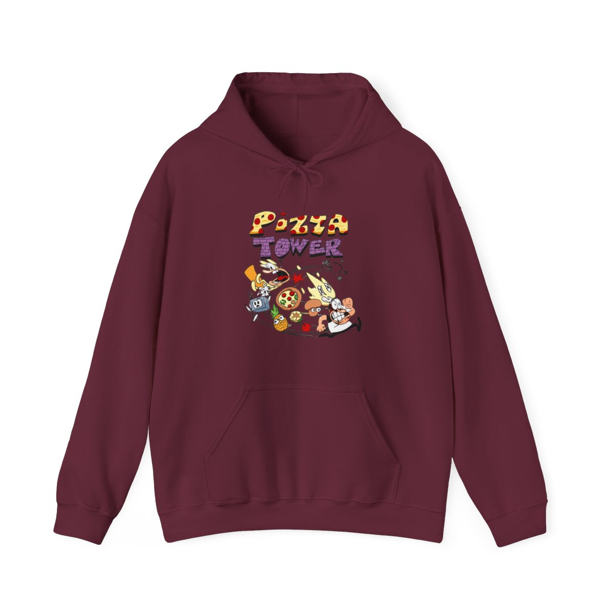 Pizza Tower Novo Logo Pulôver Hoodies Merch Homens Mulheres Moletons Harajuku Streetwear Roupas Engraçadas - alternate angle 3, merchandise