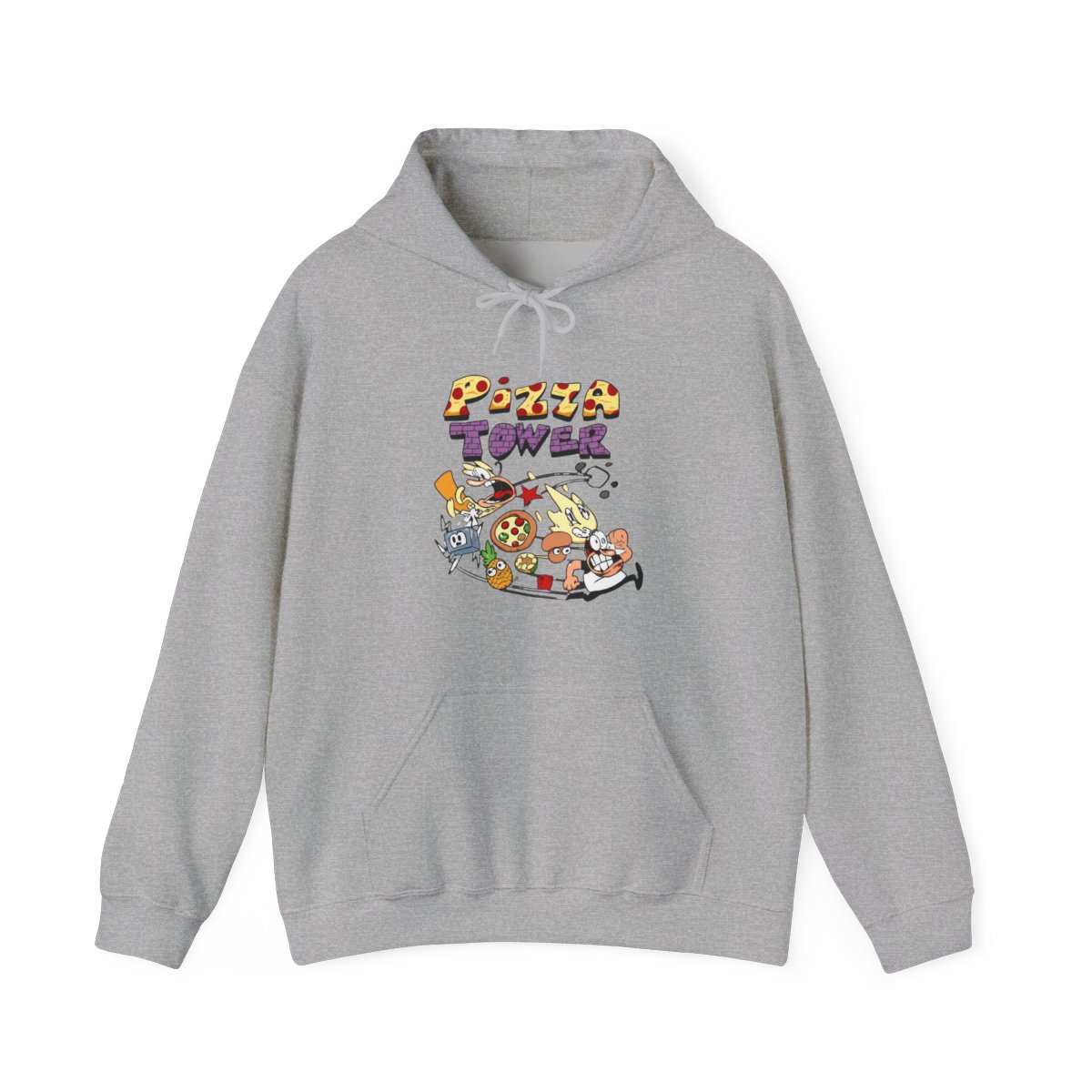 Pizza Tower Novo Logo Pulôver Hoodies Merch Homens Mulheres Moletons Harajuku Streetwear Roupas Engraçadas - Official hoodies merchandise