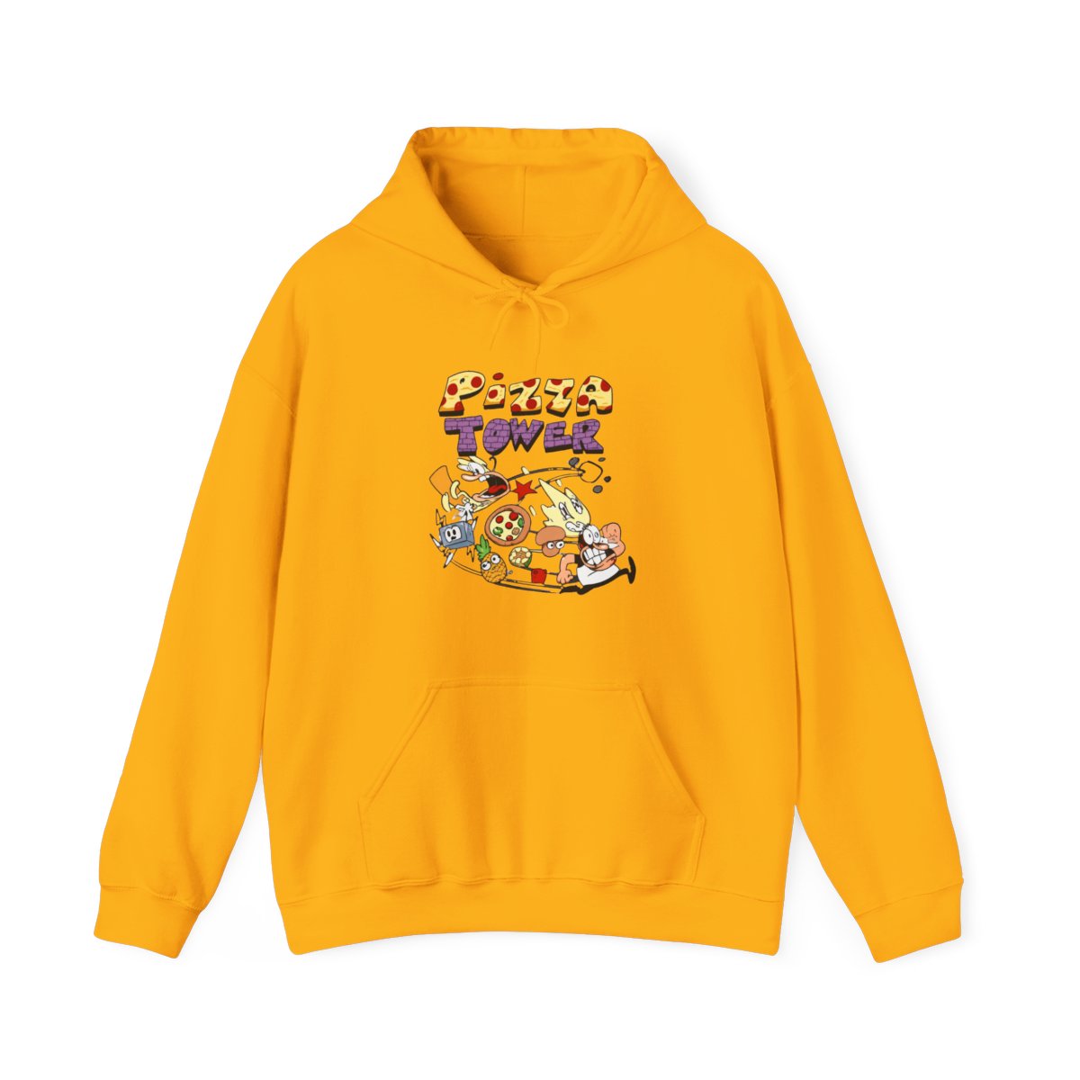 Pizza Tower Novo Logo Pulôver Hoodies Merch Homens Mulheres Moletons Harajuku Streetwear Roupas Engraçadas - alternate angle 2, merchandise