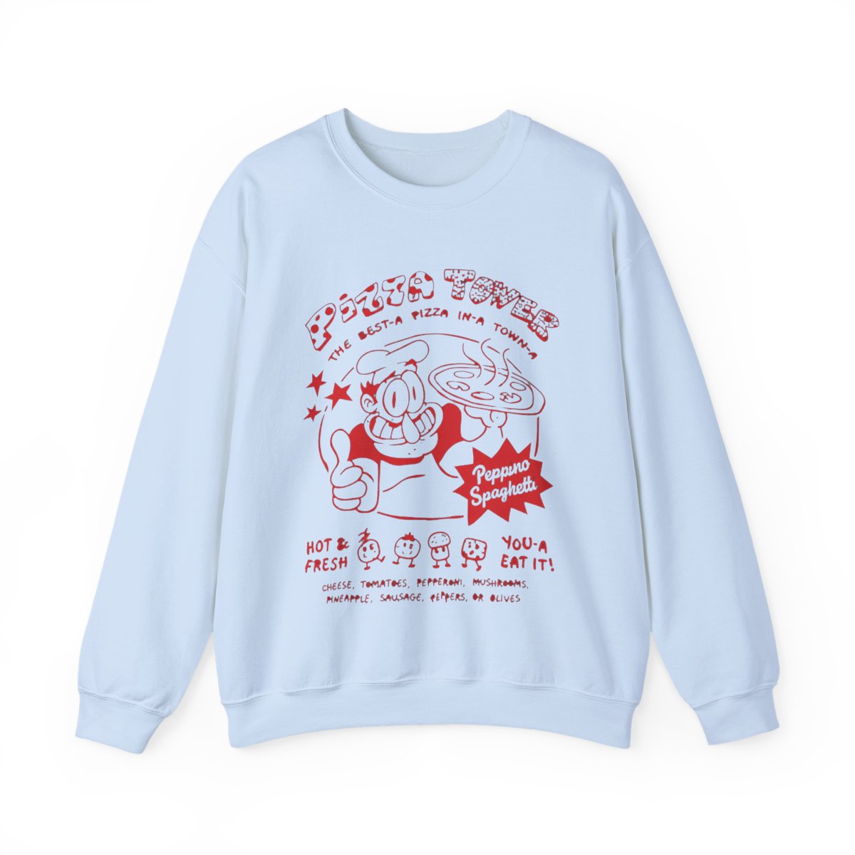 SERLA Autumn And Winter Pizza Tower Merch Hoodies 2D Printed Long-Sleeve Casual Hip Hop Hoodies(S-3XL)(1,3XL)